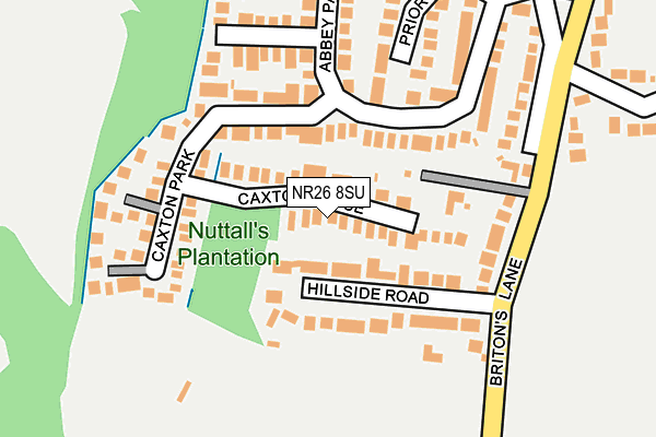 NR26 8SU map - OS OpenMap – Local (Ordnance Survey)