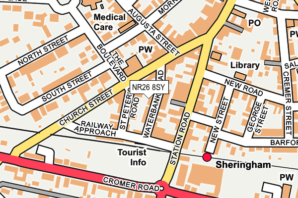 NR26 8SY map - OS OpenMap – Local (Ordnance Survey)