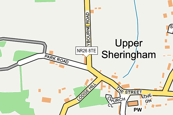NR26 8TE map - OS OpenMap – Local (Ordnance Survey)