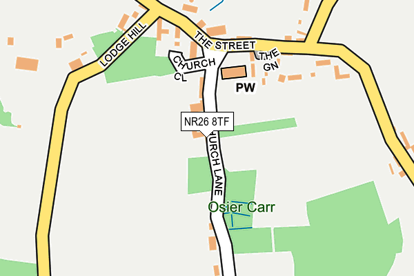 NR26 8TF map - OS OpenMap – Local (Ordnance Survey)