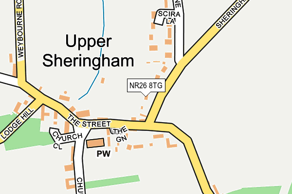 NR26 8TG map - OS OpenMap – Local (Ordnance Survey)