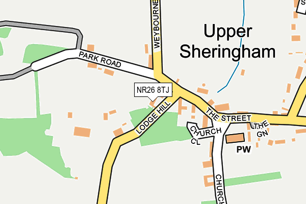 NR26 8TJ map - OS OpenMap – Local (Ordnance Survey)