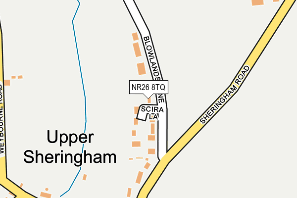 NR26 8TQ map - OS OpenMap – Local (Ordnance Survey)
