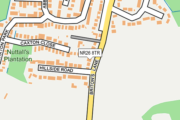 NR26 8TR map - OS OpenMap – Local (Ordnance Survey)