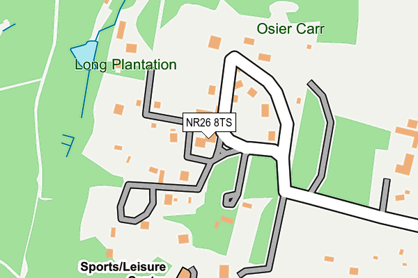 NR26 8TS map - OS OpenMap – Local (Ordnance Survey)