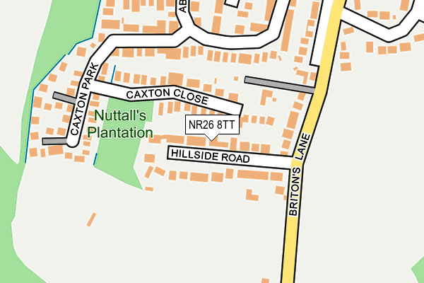 NR26 8TT map - OS OpenMap – Local (Ordnance Survey)