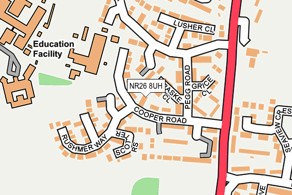 NR26 8UH map - OS OpenMap – Local (Ordnance Survey)