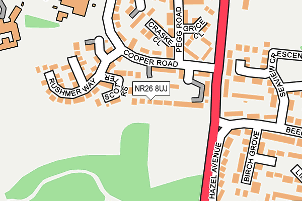 NR26 8UJ map - OS OpenMap – Local (Ordnance Survey)