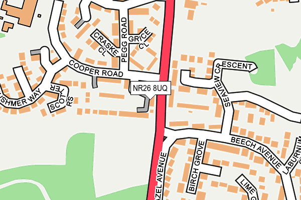 NR26 8UQ map - OS OpenMap – Local (Ordnance Survey)