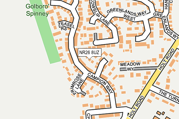 NR26 8UZ map - OS OpenMap – Local (Ordnance Survey)