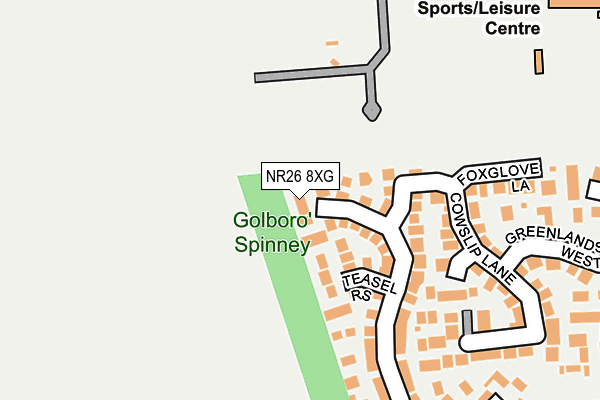 NR26 8XG map - OS OpenMap – Local (Ordnance Survey)