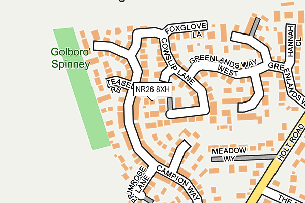 NR26 8XH map - OS OpenMap – Local (Ordnance Survey)