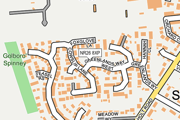 NR26 8XP map - OS OpenMap – Local (Ordnance Survey)