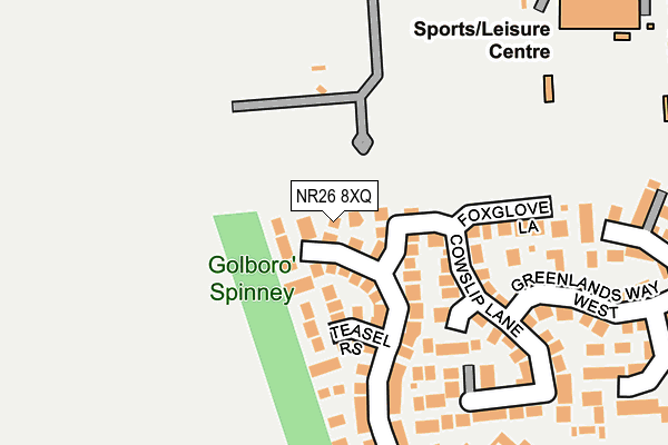 NR26 8XQ map - OS OpenMap – Local (Ordnance Survey)