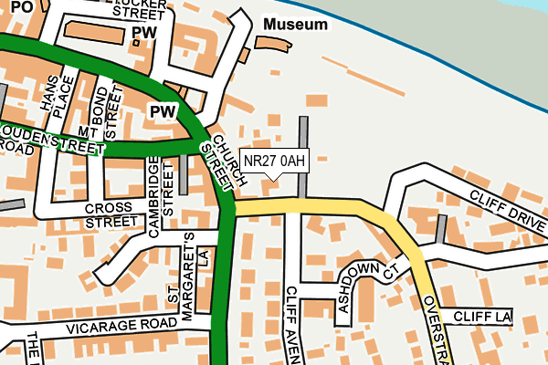 NR27 0AH map - OS OpenMap – Local (Ordnance Survey)