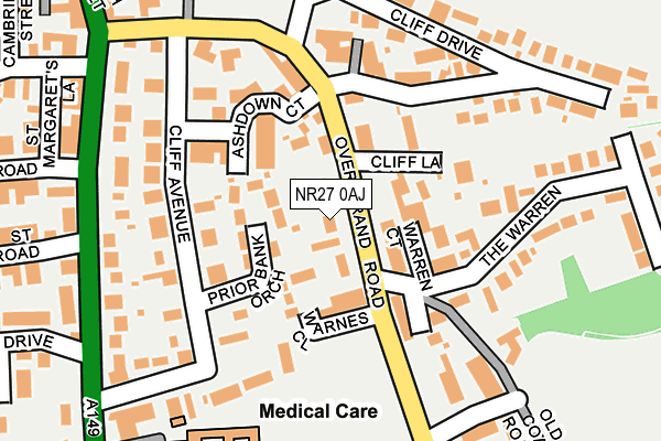 NR27 0AJ map - OS OpenMap – Local (Ordnance Survey)