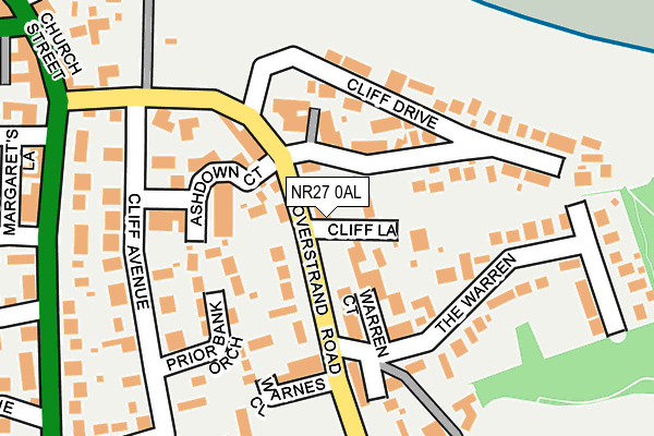 NR27 0AL map - OS OpenMap – Local (Ordnance Survey)