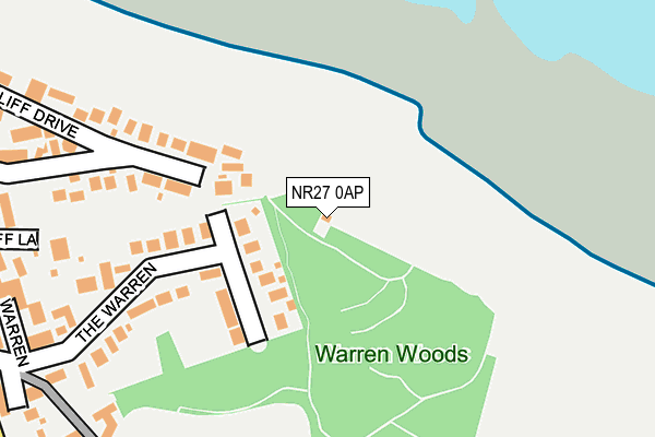 NR27 0AP map - OS OpenMap – Local (Ordnance Survey)