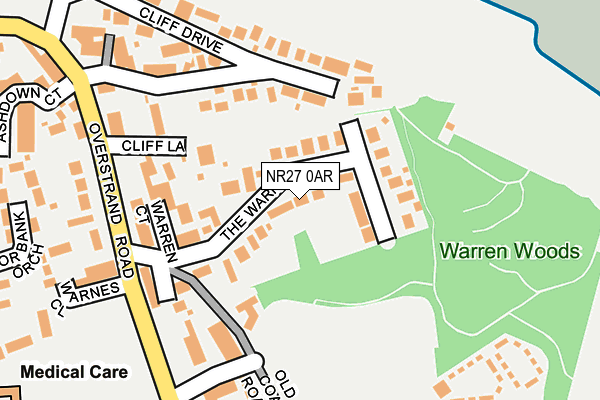 NR27 0AR map - OS OpenMap – Local (Ordnance Survey)