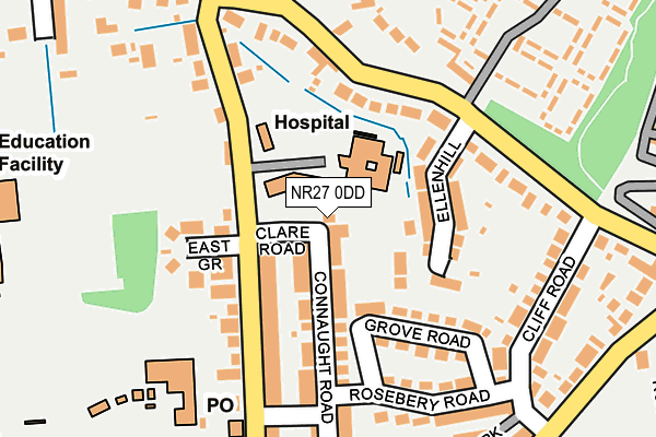 NR27 0DD map - OS OpenMap – Local (Ordnance Survey)