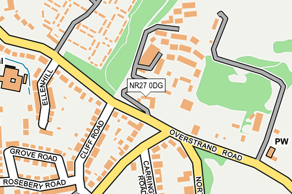 NR27 0DG map - OS OpenMap – Local (Ordnance Survey)