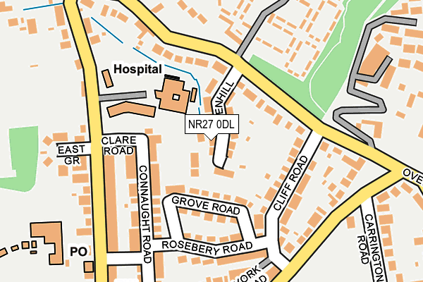 NR27 0DL map - OS OpenMap – Local (Ordnance Survey)