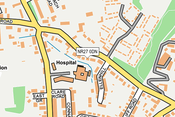 NR27 0DN map - OS OpenMap – Local (Ordnance Survey)