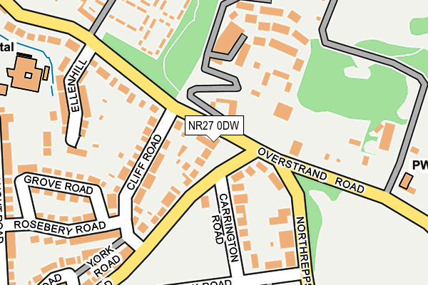 NR27 0DW map - OS OpenMap – Local (Ordnance Survey)
