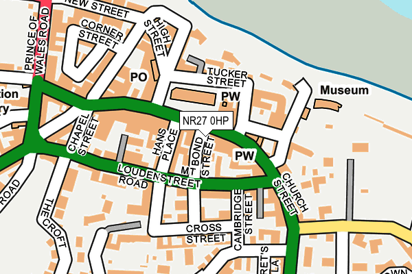 NR27 0HP map - OS OpenMap – Local (Ordnance Survey)