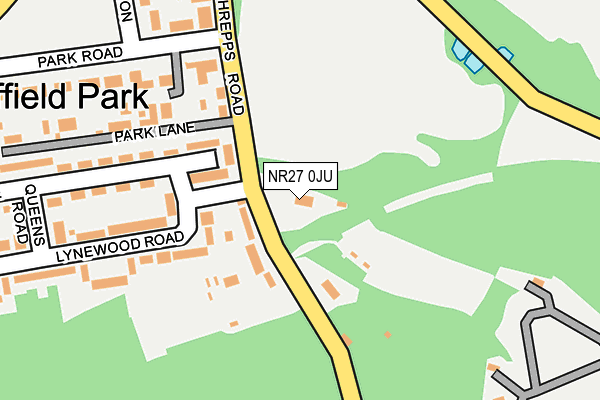 NR27 0JU map - OS OpenMap – Local (Ordnance Survey)