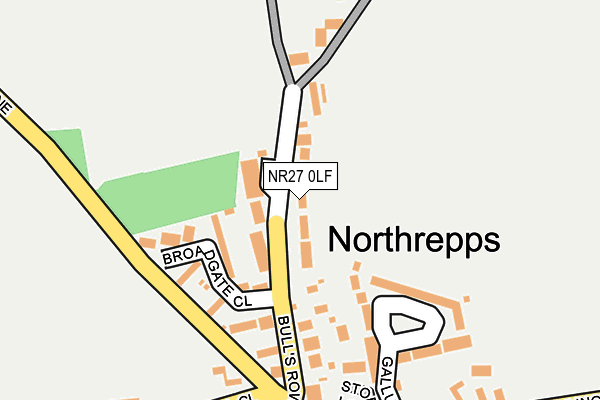 NR27 0LF map - OS OpenMap – Local (Ordnance Survey)