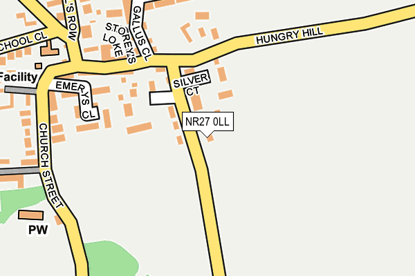 NR27 0LL map - OS OpenMap – Local (Ordnance Survey)