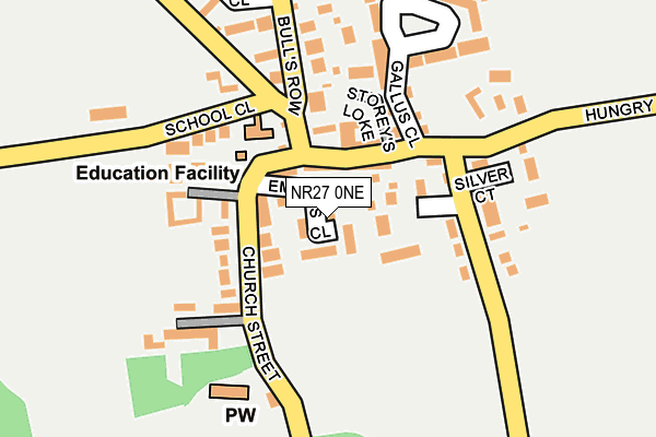 NR27 0NE map - OS OpenMap – Local (Ordnance Survey)