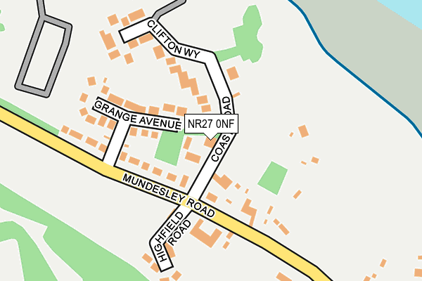 NR27 0NF map - OS OpenMap – Local (Ordnance Survey)