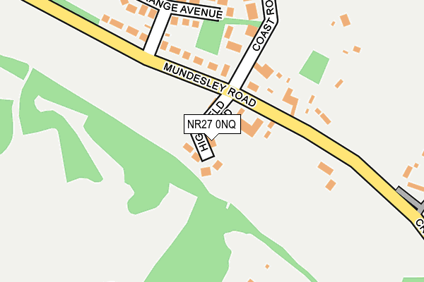 NR27 0NQ map - OS OpenMap – Local (Ordnance Survey)