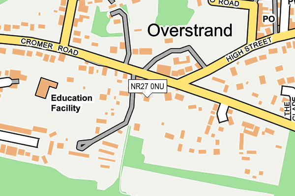 NR27 0NU map - OS OpenMap – Local (Ordnance Survey)