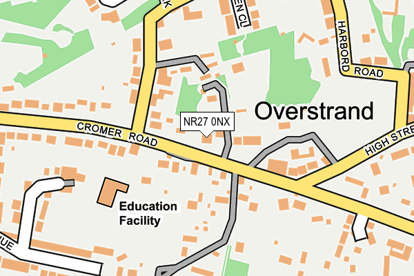 NR27 0NX map - OS OpenMap – Local (Ordnance Survey)
