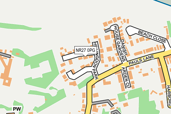 NR27 0PG map - OS OpenMap – Local (Ordnance Survey)