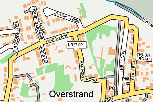 NR27 0PL map - OS OpenMap – Local (Ordnance Survey)