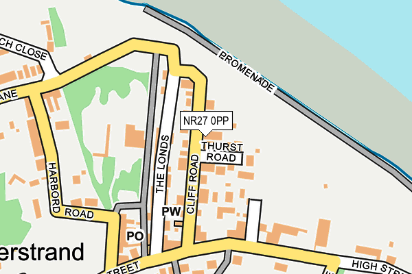 NR27 0PP map - OS OpenMap – Local (Ordnance Survey)