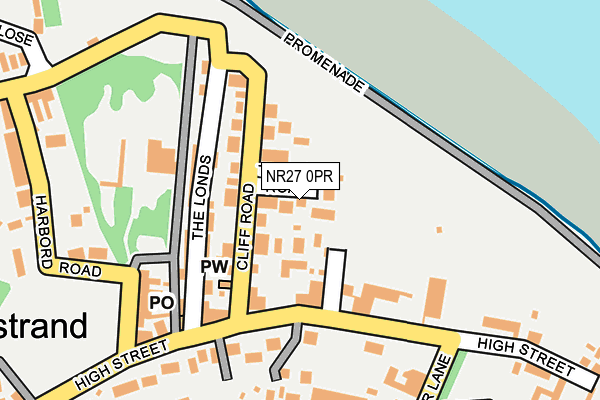 NR27 0PR map - OS OpenMap – Local (Ordnance Survey)