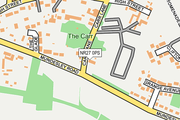 NR27 0PS map - OS OpenMap – Local (Ordnance Survey)