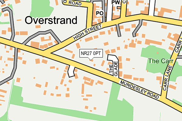 NR27 0PT map - OS OpenMap – Local (Ordnance Survey)