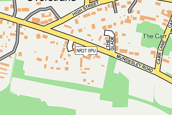 NR27 0PU map - OS OpenMap – Local (Ordnance Survey)