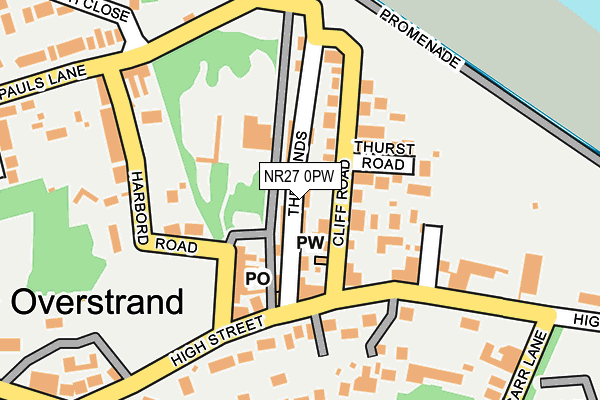 NR27 0PW map - OS OpenMap – Local (Ordnance Survey)