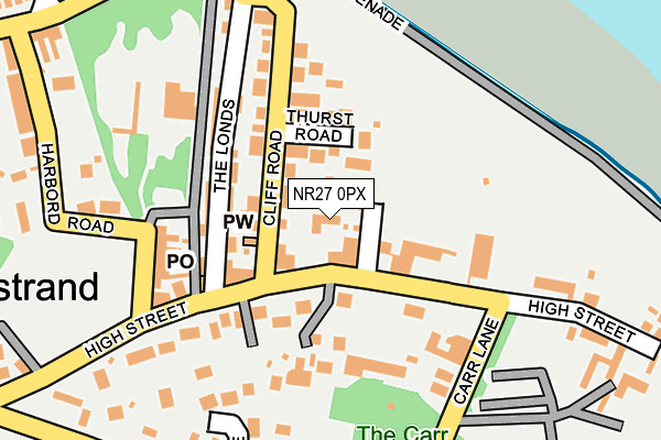 NR27 0PX map - OS OpenMap – Local (Ordnance Survey)