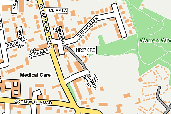 NR27 0PZ map - OS OpenMap – Local (Ordnance Survey)