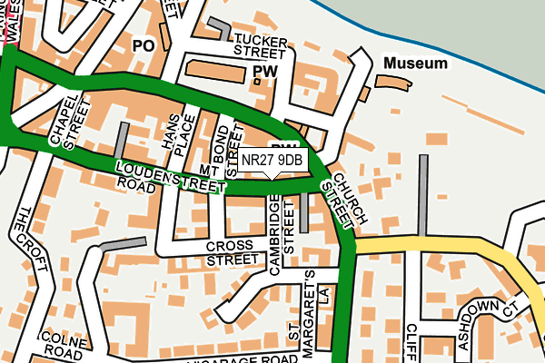 NR27 9DB map - OS OpenMap – Local (Ordnance Survey)
