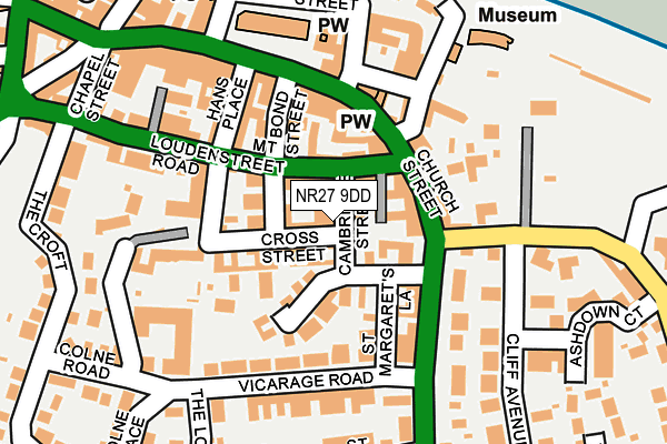 NR27 9DD map - OS OpenMap – Local (Ordnance Survey)