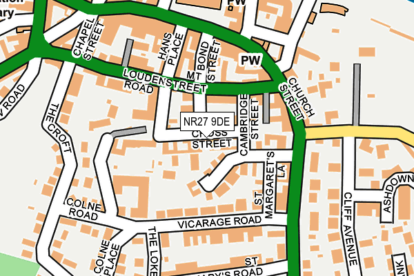 NR27 9DE map - OS OpenMap – Local (Ordnance Survey)